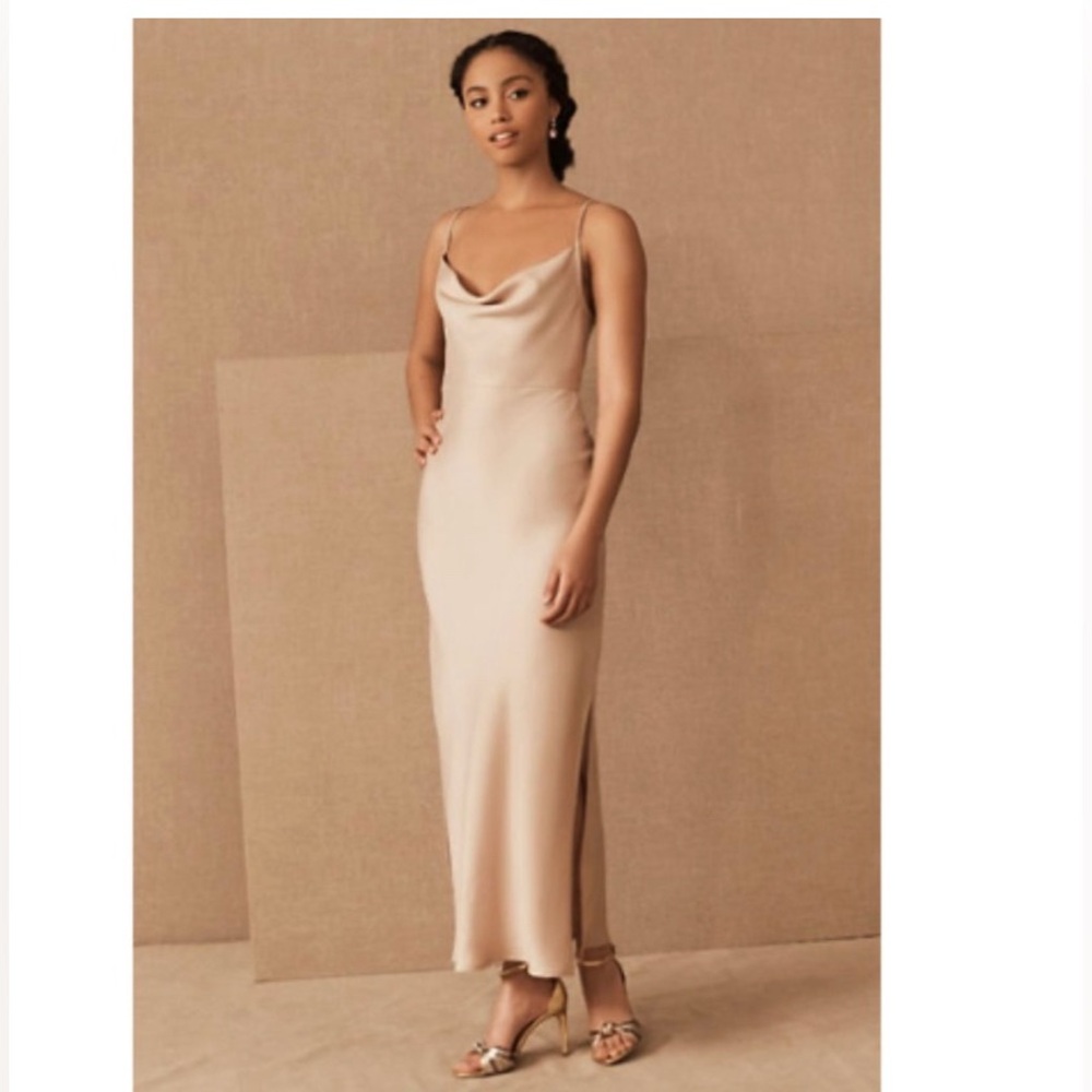 Sachin + Babi Cali Satin Midi Dress